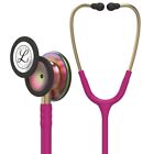 Littmann Classic Iii Stethoscope - Raspberry Tube   Gold rainbow Finish   5806