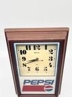 Vintage Hanover Pepsi Hanging Wall Clock 80   s Logo 14 5    X 10    Tested works