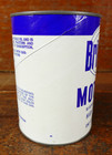 Vintage 1970s Britelube Motor Oil Coin Bank Composite One Quart Oil Can - Empty