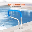 Uimoso Stainless Steel Swimming Pool Handrails 32 X 23 In With Base Plate