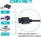 Lot For Nintendo N64 Snes Super Gamecube Rca Av Tv Audio Video Stereo Cable Cord