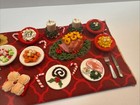 Ooak Dollhouse Miniature 1 12 Scale Christmas Dinner Display Miniature Food