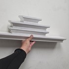 White Wood Antique Decorative Architectural Corbel Set - Pair For Home Decor