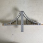 Vintage Brio  33476 Double Track Bridge - Gray Wooden Railway Trains  Rare 