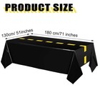 3 Pcs Construction Birthday Party Tablecloth 51 X 71 Inch Road Table Runner D   