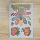 55 Pieces Static Window Clings Thanksgiving Fall Turkey Pumpkins Truck Leaves