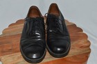 Barratts Vintage Black Leather Cap Toe Oxford Dress Shoes Men s Size Eu 42 Us 9