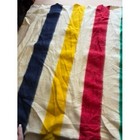 Hudsons Bay Company 100  Wool Multi Stripe Point Blanket Made In England Ca00234