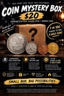 Coin Mystery Box     Guaranteed Real Silver Coin   Bonus Coin 1 In 100 Gold Chance