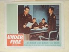 Lot Of 3 Under Fire Lobby Cards 1957 20th Century Fox