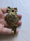 Vintage French Wall Brass Hooks  Floral  Bow   Baroque Style  Set Of 2