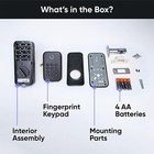 Wyze - Smart Lock Bolt  Fingerprint Keyless Entry  Bluetooth Deadbolt Replace   