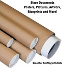 2   X 30  Kraft Mailing Tube   End Caps   50 case  Round Cardboard Shipping
