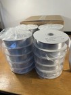 5000 Feet Double Face Silver Satin Ribbon Cut To 1     X 30    Pcs 100pcs Per Spool