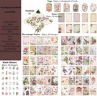 113 Pcs Vintage Journaling Scrapbooking Supplies Ephemera Pack Scrapbook Sticker