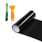 Car Headlight Tint Film  12   48  Headlight Vinyl Protective Film Dark Black