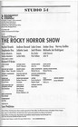 Rocky Horror Show Playbill Luke Evans Rachel Dracht Andrew Durand Stephanie Hsu