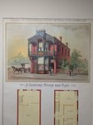 1887 - Scientific American Architects   Builders Color Plate  Nice