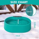 Large Heated Water Bowl  Thermal-bowl For Cats   Dogs  Safety Listed