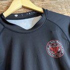 Kingz Jiu Jitsu Rash Guard Short Sleeve Shirt Mens Large Spider Monkey Black