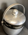 Vintage Mid Century Modern Atomic Kromex Aluminum Tall Ice Bucket Mcm