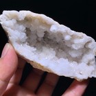 150g  Natural Geode Agate Hole Crystal Polishing Specimen Healing