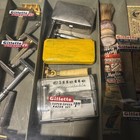 1950s Gillette Display Case W  Shaving Razor Collection Barber Shop Rare Pieces