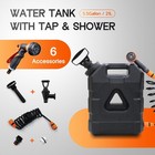 5 5 Gallon Portable Water Tank With Pump And 8 Modes Sprayer  Emergency Water