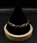 8    10k Hollow Yellow Gold Diamond Cut Figaro Bracelet   4 86g   6 4mm   Lobster