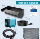 Poposoap Pond Waterfall Spillway 40w With Pump Kit  304 Stainless Steel  p43  