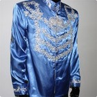 Rare Embroider Michael Jacket This Is It Black Blue Crystal Press Conference