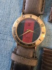 Vintage Gucci 3001 L Sherry Line Watch - Iconic Red green Dial 