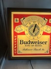 Budweiser Clock Light Sign King Of Beers No Hands Lighted Box Vintage Busch 70s