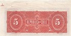 Chile  5  Pesos  6 1916  P 19bs  Specimen  Series Aa Uncirculated Banknote Hj S