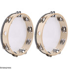 10 Inch Tambourine Double Row 16 Pairs Jingles Hand Percussion Drum