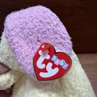 Ty Baby Plush Pillow Pals Dogbaby Yellow Pink Puppy Dog Rattle 1999 Stuffed Toy