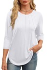 Long Sleeve Shirts For Women Business Casual Work Blouses Summer Tops White L