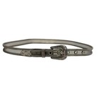 Women s Vintage Western Mesh Belt S m Silver Tone Engraved Buckle Boho