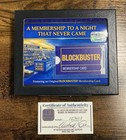 Authentic Blockbuster Membership Card Display     Retro Video Store Memorabilia