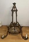 Antique Estate Beautifully Ornamented 19th Century French Brass Chandelier