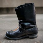 Vintage Carolina 902 Men s Size 10 Black Leather Engineer   Motorcycle Boots     M