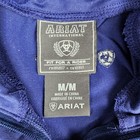 Ariat Shirt Womens Medium Purple Quarter Zip Long Sleeve Performance Western