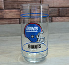 Nfl New York Giants Vintage Helmet Logo Mobil Gas Station 16 Oz Drinking Glass