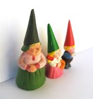     david Gnome Vintage Pvc Figures Unieboek Toys Lot Of 3