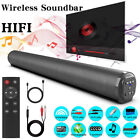Wireless Surround Sound Bar 4 Speaker System Bt Subwoofer Tv Home Theater Remote