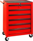 6-drawer Rolling Tool Chest tool Box On Wheels Tool Storage Cabinet W key Lock