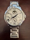 Seiko Premier Srx015p1 5d88 Kinetic Direct Drive Moon Phase Steel Watch Steel