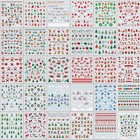 30 Sheets Christmas Nail Art Stickers 3d Self-adhesive Santa Christmas-1