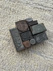 Lot Of  9  Vintage Print Blocks Letterpress Mixed Lot Sizes 