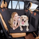 Hard Bottom Dog Car Back Seat Cover Waterproof Hammock W side Flap For Suv Truck